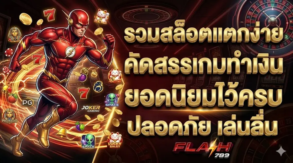 flash789 รวมสล็อตแตกง่าย คัดสรรเกมทำเงินยอดนิยมไว้ครบ