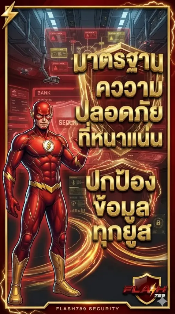 มาตรฐานความปลอดภัยที่หนาแน่นของ flash789 ปกป้องข้อมูลทุกยูส